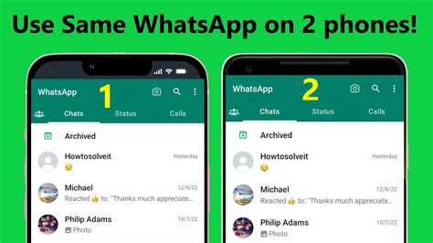 whatsapp 2 phones same number.